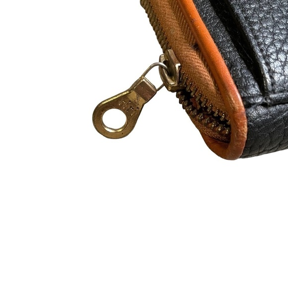 Vintage Dooney & Bourke *Black* Mini Square Zip-Along Crossbody Wallet 18173B - Picture 4 of 14